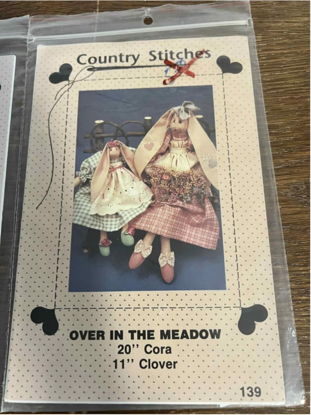 Country Stitches Brenda Gervais Bunny Doll Sewing Patterns Cute As A Button Used